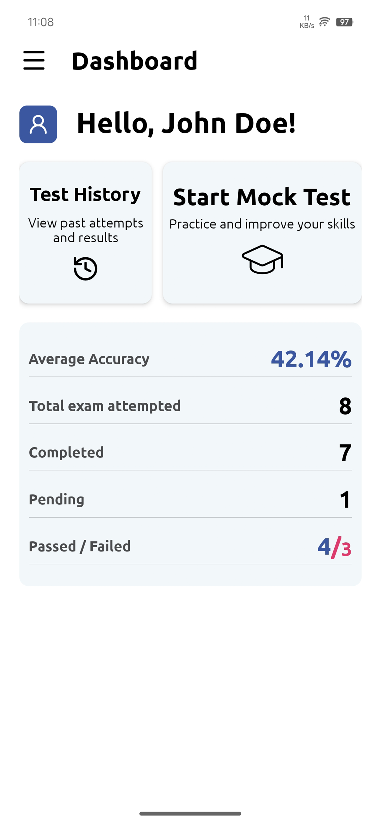 App screen